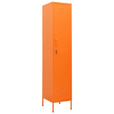 Locker Cabinet Orange 13.8x18.1x70.9 Steel